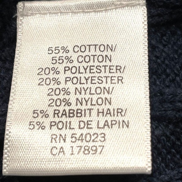 Banana Republic Womens Cable Knit Sweater S Small Shoulder Button Rabbit Hair - Picture 4 of 8